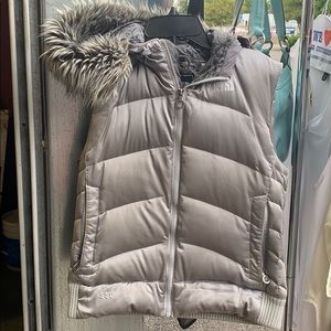 The North Face vest with hood